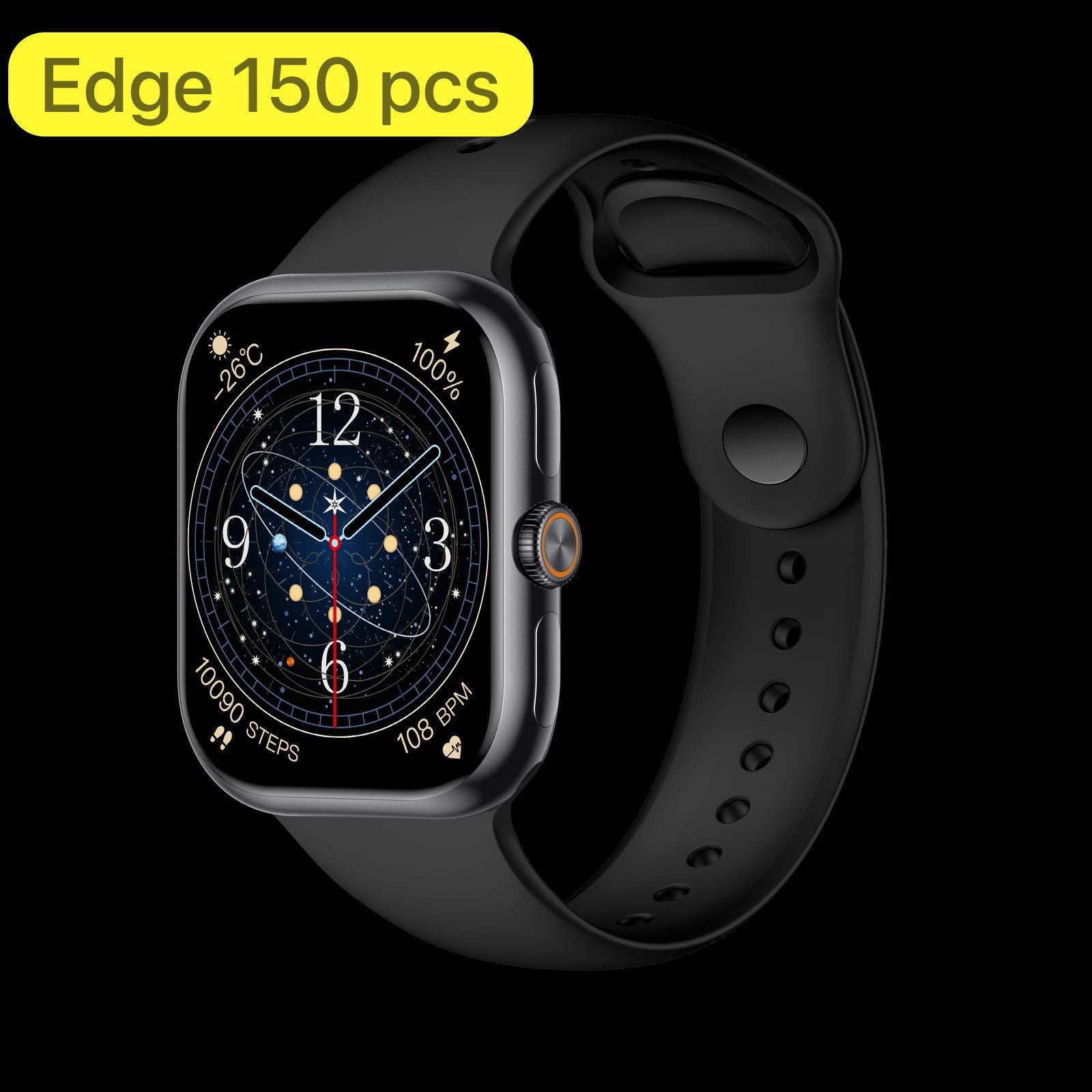 Black Edge Smartwatch – HD Display Smartwatch with Bluetooth Calling